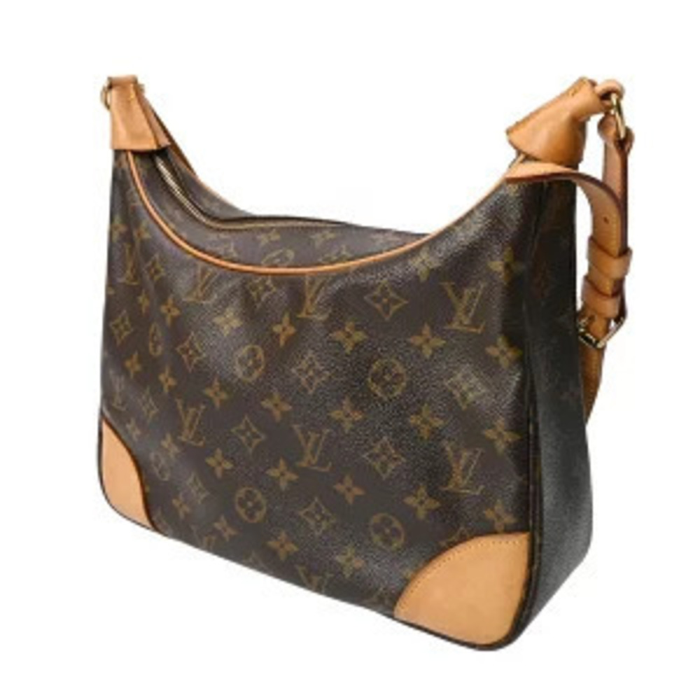 Louis Vuitton Boulogne Bag Shoulder Monogram Brown Canvas